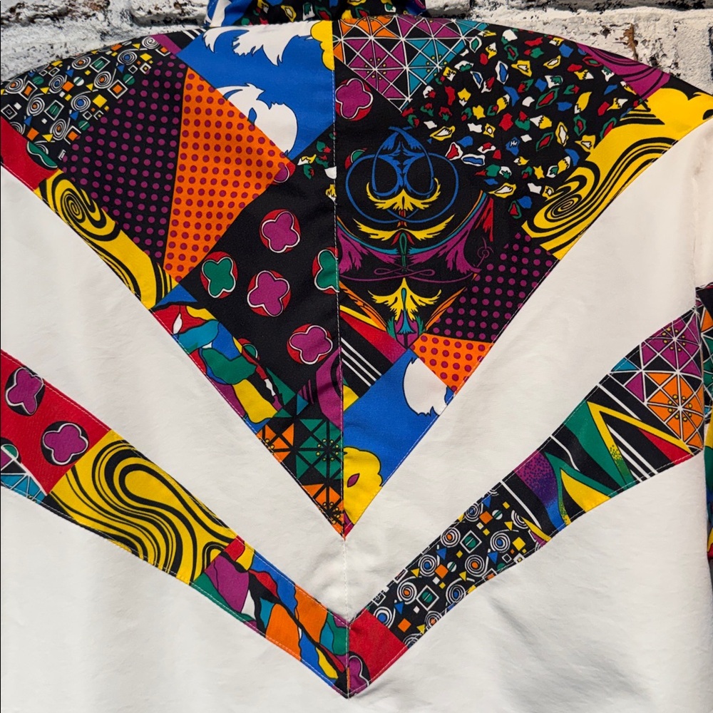 HEAD Vintage Multicolor Graphic Bomber Windbreaker Jacket - Picture 5 of 10
